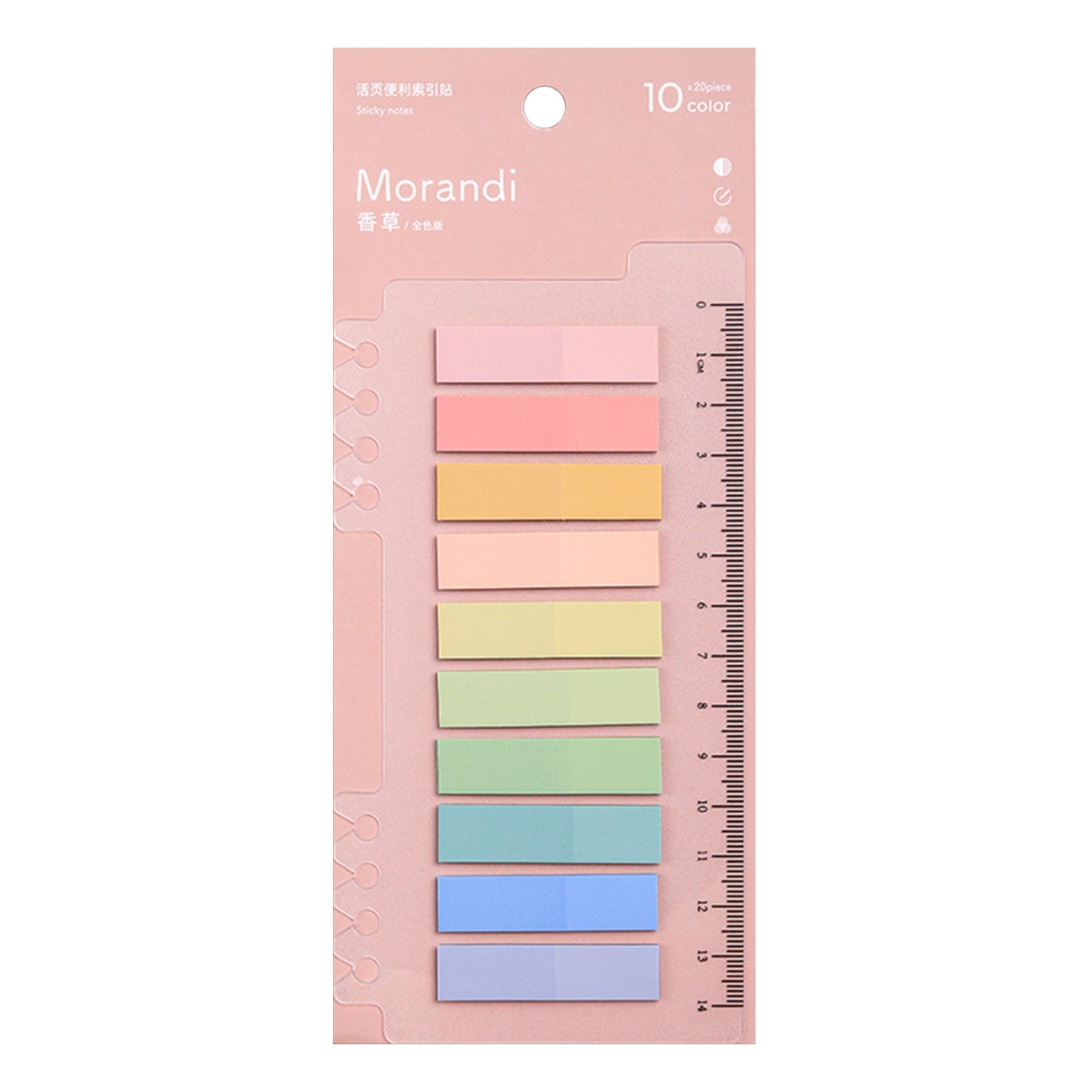 200Pcs Morandi Memo Pad Index Stickers Label Sticky Notes Paper ...