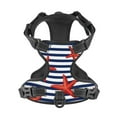 thumbnail image 4 of Bingfone Starfish Navy Blue Stripe No Pull Dog Vest Harness For Small Medium Large Dogs Strap For Puppy Walking,Training,Dog Harness-Medium, 4 of 9