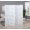 White + Wood + Paper, variant on Arvada 4-Panel Room Divider with Circle Pattern, Black Wood Screen for Privacy, Space Saving Folding Partition 70 Inch Tall