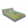 thumbnail image 3 of Ambesonne Vintage Fitted Sheet & Pillow Sham Set, Rustic Old Wooden Door Look, Twin, Brown and Mint, 3 of 3