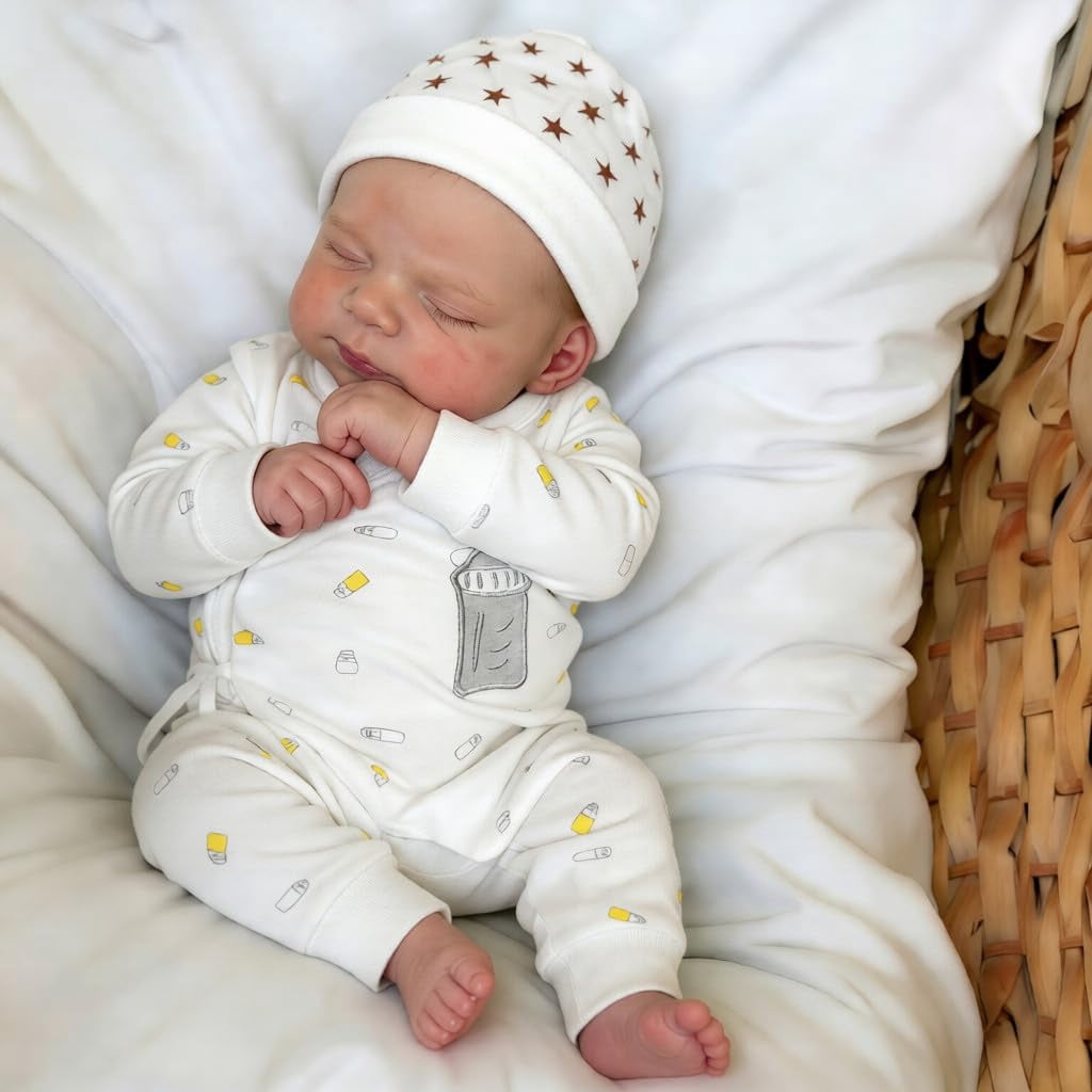 Anano Reborn Baby Dolls 18 Inch Realistic Newborn Sleeping Baby Dolls Girls That Look Real Lifelike Preemie Babies Alive Soft Silicone Reborn Infant Dolls