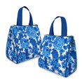 thumbnail image 2 of Pioneer Flower Floral Print Pattern Insulated Lunch Bag for Women & Adults,Large Portable Soft Cooler Lunch Bag,Thermal Food Storage Tote with Pearl Cotton,8.66L,8.75x5.75x9.5 Inch, 2 of 6