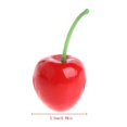 thumbnail image 1 of 10 piezas de cerezas rojas artificiales de espuma de imitación de fruta realista para decoración de bodas y fiestas, 1 of 5