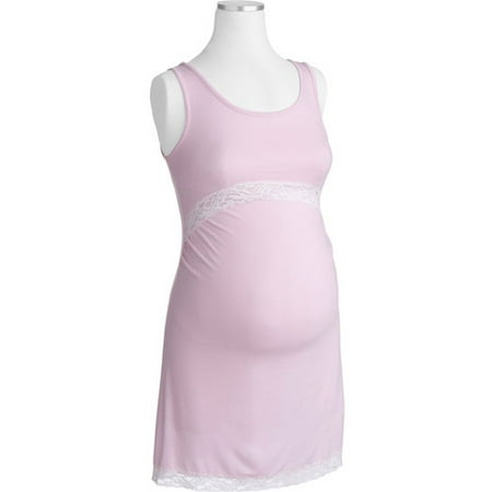 Moody Mama's - Maternity Nursing Chemise with Lace Trim