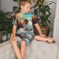 thumbnail image 4 of Balery Cloud Guinea Pig Conjunto de Pijama Infantil de Manga Corta con Estampado – Ropa de Dormir de Algodón Suave-XX-Large, 4 of 6