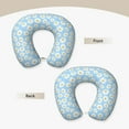 thumbnail image 3 of Gaeub Floral Daisy Print Memory Foam Travel Pillow,U-Shaped Neck Pillow,Head Neck Support Airplane Pillow,Flight Pillow for Traveling,Car,Home,Office,Washable Cover, 3 of 8