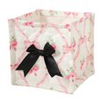 thumbnail image 7 of 1 Pcs Square Desktop Cosmetic Storage Basket, Multi-Functional Small Organizer Container, 6x6x6in Neat Storage Bin for Vanity Bedroom Countertop Sundry Classification, 7 of 7