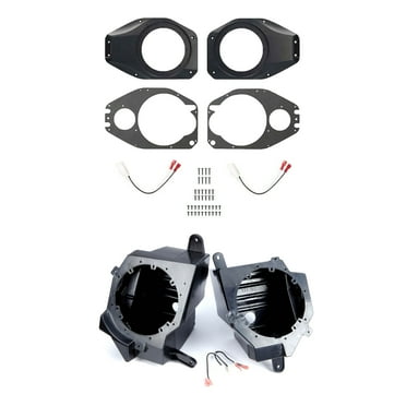 Metra JP-1014 6.5" Front Speaker Pods and JP-1015 6.5" Soundbar Speaker Adaptors for Wrangler JL 2018-UP, Gladiator 2020-UP