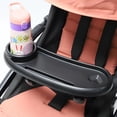thumbnail image 5 of Universal Strollers Dinner Plate with Drink Holder Easy Installation Pushchair Food Tray for Most Pram Types, 5 of 5