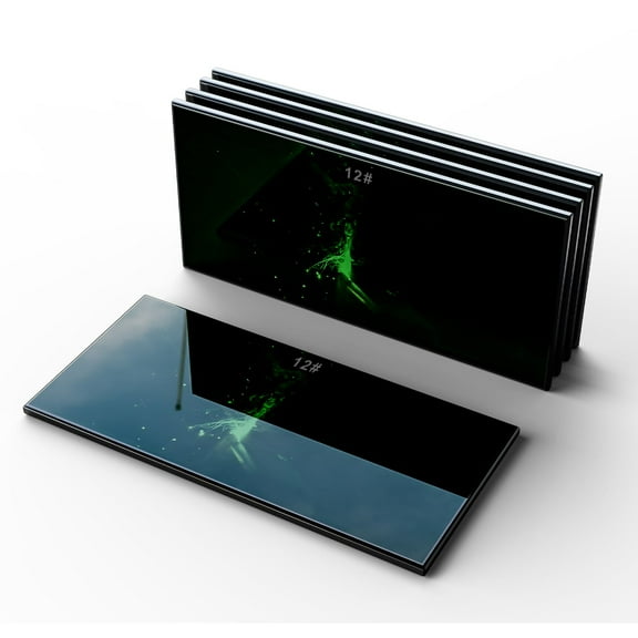 TRQWH 5pcs Hardened Welding Glass Black Lens Shade 12 Darkening Filter Plates 2" x 4.25" HD Glass Welding Helmet Lens