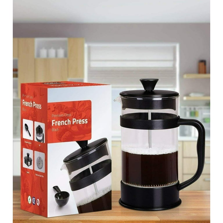 MIRA 34 oz Stainless Steel French Press Coffee Maker with 3 Extra