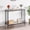 31" Rustic Grey, variant on Modern 31" Console Table, Narrow Entryway Table with Fluted Glass Shelf and Metal Frame, Slim Sofa Table Behind Couch for Living Room, Hallway, Foyer, Gold