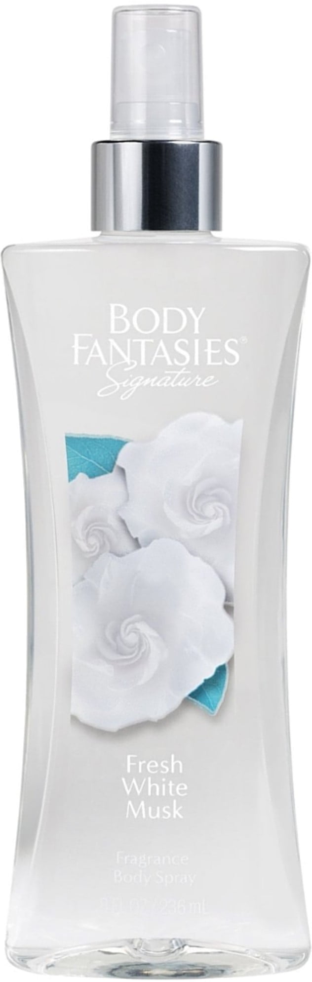 Body Fantasies Signature Body Spray, Fresh White Musk 8 oz (Pack of 2)
