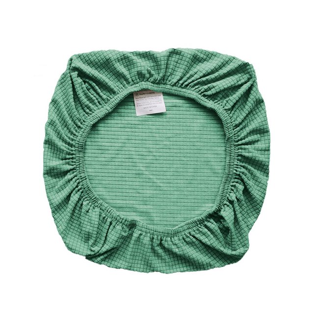 pitrice Chair Cover Slipcover Stretch Seat Computer Protection Set Anti-Dirty Thicken Solid Business Home Wedding Universal Dark Green/Seat Mat