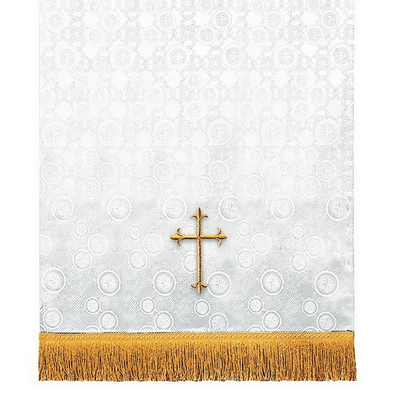 Christian Brands 13532MR Millenova Communion Table Runner - White