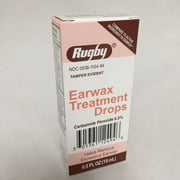 Rugby Earwax Treatment Carbamide Peroxide 6.5% Drops, 0.5 Fl. Oz.
