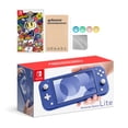 thumbnail image 1 of Nintendo Switch Lite Blue with Super Bomberman R and Mytrix Accessories NS Game Disc Bundle Best Holiday Gift, 1 of 6