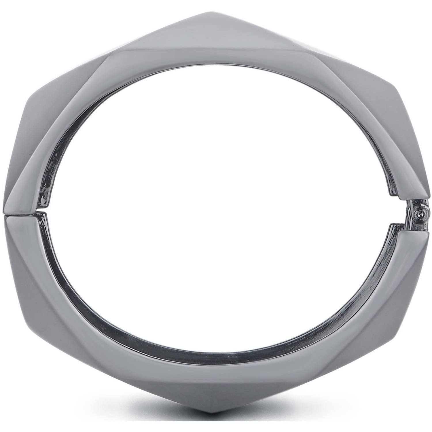 Geometric Pattern Metalic Finish Enhancer Bangle Bracelet for Bit Charge