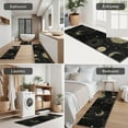 thumbnail image 5 of Black Gothic Sun Moon Star Pattern Kitchen Rugs Sets Of 3,Kitchen Runner Rugs Non Skid Washable,Decorative Kitchen Floor Mats for Kitchen,Sink,Laundry,17"x30"+ 17"x47" + 17"x59", 5 of 6