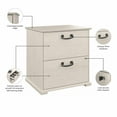 thumbnail image 6 of Homestead Farmhouse 2 Drawer Accent Cabinet in Linen White Oak - Engineered Wood, 6 of 7