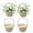 White, variant on Pack of 4 Handwoven Flower Baskets Artifical Rattan Crafted Baskets Handheld Baskets for Home and Wedding Use