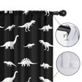 thumbnail image 4 of Blackout Kids Curtains,Black Cartoon Dinosaurs Silhouette Pattern Childrens Insulated Curtains Set Of 2,Bedroom Essentials,Toddler Room Decor 52"x84", 4 of 5