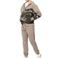 thumbnail image 3 of FOCUSNORM Men Sportswear, Camouflage Hooded Zip-Up Coat + Solid Color Slacks, 3 of 9