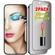 thumbnail image 1 of wonima11 2 Pack Mirror Screen Protector for iPhone 14 and iPhone 13/13 Pro Tempered Glass Mirrored Effect Anti-Spy Full Coverage Easy Installation Frame 9H Hardness Anti-Scratch 6.1 inch (Silver), 1 of 1