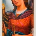 thumbnail image 3 of Prayer Candle St. Barbara Red Wax, 3 of 5