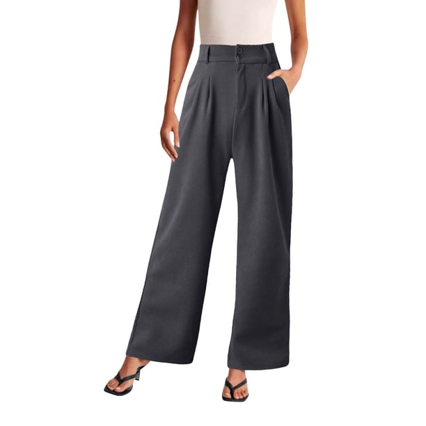 Gibobby Pantalones deportivos térmicos para mujer Pantalones deportivos con forro polar de algodón para mujer, pantalones deportivos informales con pierna recta(Gris,M)