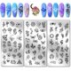 thumbnail image 1 of Juego de 3 placas de estampado para uñas con diseño de luna y sol, 78 patrones, plantillas para uñas con diseños de serpiente, hongo y flor. Placa de acero inoxidable con imágenes para uñas., 1 of 7
