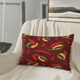 thumbnail image 5 of Zufioo Hot Chili Print Double-sided Plush Pillow Cover,Decorative Pillow Protector without Pillow Core, Suitable for Sofa, Bedroom, Car-20"x30", 5 of 6