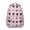 Pink-66, variant on Cats and Flowers Print Student School Backpack with Geometric Cat Pattern and Abstract Cat Art Artistic Minimalist Design
