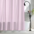 thumbnail image 2 of Pink Stripes Minimalist Art Shower Curtain for Bathroom, Romantic Style Waterproof Shower Curtains Washable Quick Dry with Hooks Bathtub Curtains 36x72IN, 2 of 9