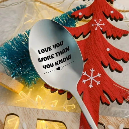 

NIUREDLTD Engraved Spoon Present for Husband Madam Family and Friends Tableware