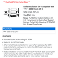 thumbnail image 2 of Radio Installation Kit - Compatible with 1997 - 2006 Honda CR-V 1998 1999 2000 2001 2002 2003 2004 2005, 2 of 2
