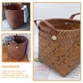 thumbnail image 4 of FOMIYES Cesta Tejida De Ratán Sintético Color Café Para Y Objetos En Casa, 4 of 5