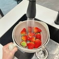 thumbnail image 4 of TopLLC 2 In 1 Vegetable And Fruit Cleaning Spinning Colander With Handle Draining Basket, Kitchen Colander, Kitchen Gadgets, Fruit And Vegetable Cleaning Gadgets on Clearance, 4 of 4