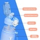thumbnail image 3 of Botella de agua de 1 litro, botella con pajita y marcador de tiempo, botella deportiva a prueba de fugas con tapa sin BPA para deportes, gimnasio, oficina, camping, correr, degradado azul, 3 of 7