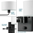 thumbnail image 2 of Progress Lighting - Carrick - 1 Light Wall Mount In Transitional Style-11.75, 2 of 5