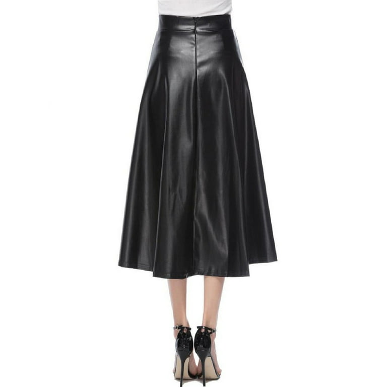 Long leather shop skirts for sale