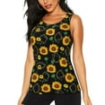 thumbnail image 2 of Uemuo Flower (2) Pattern Workout Tank Tops for Women Breathable Moisture-wicking tank top Sleeveless Running Loose Fit Yoga Tops Active Shirts Sports Gym Exercise, 2 of 9