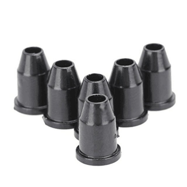TAILTOSS 30PCS Guitar Parts and Accessories Metal String Cap Black Through Body Build for Electric Guitar