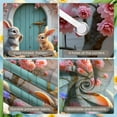 thumbnail image 4 of Cute Bunny Easter Banner Colorful Easter Eggs Spring Backdrop Spring Floral Garden Rabbit Display for Easter Party Spring Celebration Photo Backdrop, 4 of 9