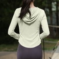 thumbnail image 5 of Rash Guard for Women Upf 50+ Long Sleeve Shirts Front Zipper UV SPF T-Shirts Light Breathable Athletic Stretch Sun-Protective Clothing Fishing Hiking Swim Cover Up for Women SPF Hiking Tops Outdoor, 5 of 7