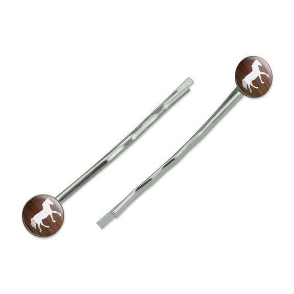 Horse Silhouette Cowboy Western Bobby Pins Barrettes Hair Styling Clips