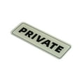 thumbnail image 1 of Unique Bargains 6'x2' Private Sign Acrylic Self Adhesive Door Sticker Wall Mounting Sign Silver, 1 of 5