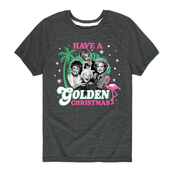 Golden Girls - Have A Golden Christmas - Toddler And Youth Short Sleeve Graphic T-Shirt