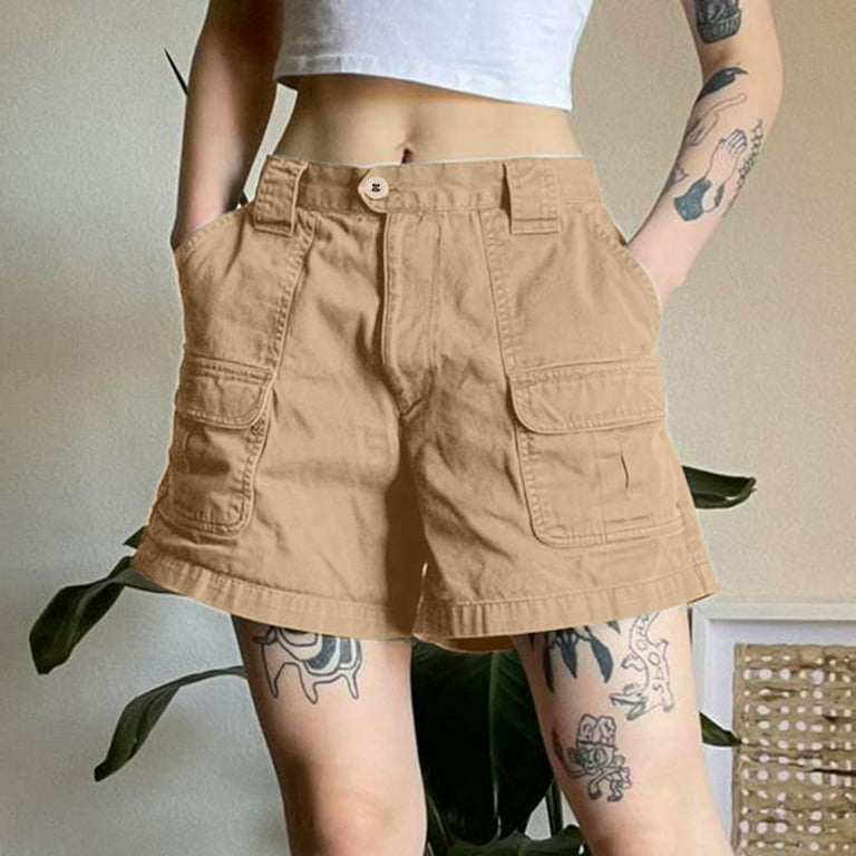 Pantalones Cortos Cargo Para Mujer