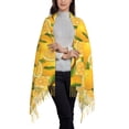 thumbnail image 2 of Sigee Yellow Limes for Scarf for Women Winter Warm Scarfs with Fringe, 2 of 8